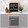 sourcing map Felt Board Letters, 680 Characters White 3/4" Letters
