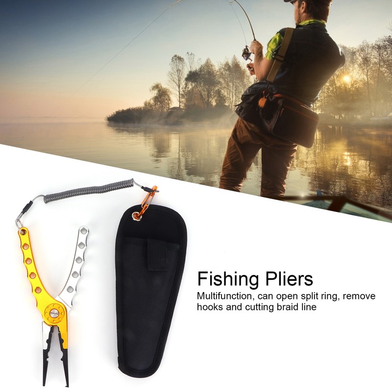Fishing Lure Pliers Tongs Multifunction Aluminum Alloy Hook Remover Tool
