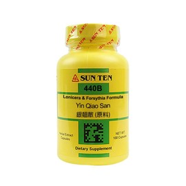 Sun Ten - Lonicera & Forsythia Formula Capsules/Yin Qiao San/銀翹散 - 100 Capsules