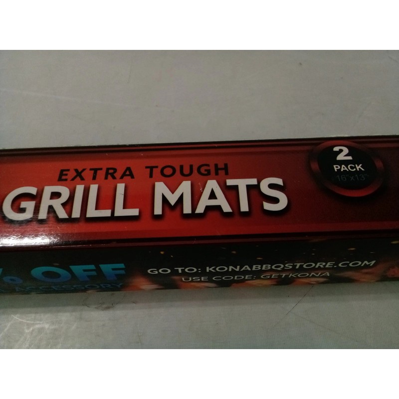 Kona Extra Tough Best BBQ Grill Mats, 2 Pack 16"