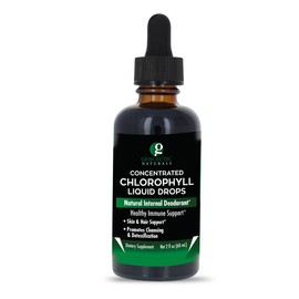 Genceutic Naturals Liquid Chlorophyll Drops 2oz, Internal Deodorant*, Skin and Hair Support* Supports Healthy Immune Function, Detoxification 2oz Drops, 60 Servings | Gluten Free | Non-GMO