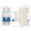 Baomain Miniature Circuit Breaker DZ47-63 Break AC400V 2Amp 2 Pole