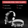 10PCS 70mm - 78mm Stainless Steel T-Bolt Clamps Turbo Intake