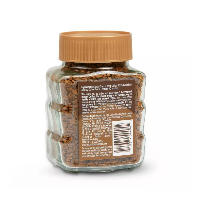 Juan Valdez Instant Coffee, Classic Freeze Dried, 3.52 Oz x