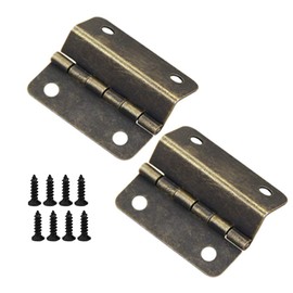 Antique Bronze Hinges 2 Decorative Folding Hinges for Door Cabinet Furniture Vintage Jewelry Cabinet