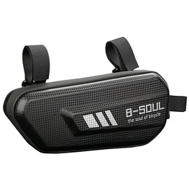 Retoo Bicycle Bag Frame, Bicycle Road Bike Frame Bag, Black Frame Bag Made of EVA Material with Velcro Fastening for MTB and E-Bike, 27 x 12.5 x 7 cm, Waterproof, Tool Bag, Tube Bag