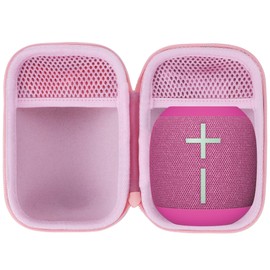 Lebakort Storage Case Compatible with Ultimate Ears UE WONDERBOOM 4 3 2 Portable Waterproof Bluetooth Speaker (Red Case)
