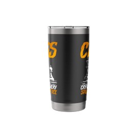 Chess Player Chess Lover Chess Board Game Women Men Stainless Steel Insulated Tumbler