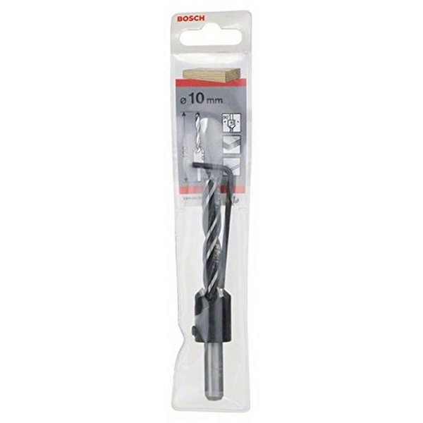 Bosch 2608596396 Brad Point Wood Drill Bit with 90° Countersink, 10mm