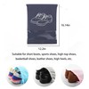 10 pcs Transparent Window Portable Travel Shoe Bag, Drawstring dustproof,