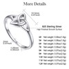 FOCALOOK Wedding Band Engagement Rings for Lady S925 Sterling Silver