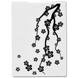 Threetols Flower Embossing Folder, Branch Background Embossing Folder for Card Making, Flower Frame DIY Plastic Scrapbooking Photo Album Card Paper DIY Craft Template Mold