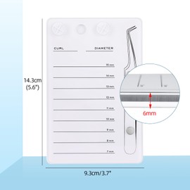 ATOMUS Extension Pallet Lash Tray for Lash Extension Lash Glue Holder Acrylic Lash Strip Pallet Holder Magnetic Eyelash Extension Pallet Tray Tools Lash Extension Supplies (White, Pallet Only)