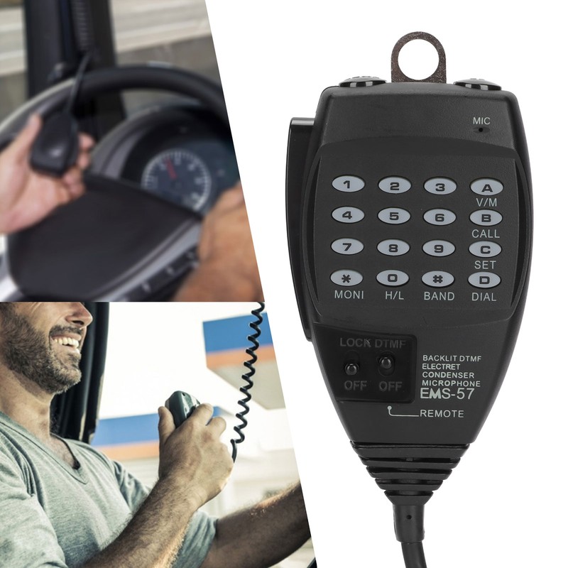 EMS‑57 Shoulder Speaker Microphone Handheld 2 Way Radio Microphone with