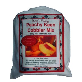 Peach Cobbler Mix, 9oz Cloth Gift Bag