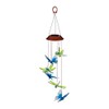 Evergreen Garden Dragonfly and Butterfly Color Changing Solar Mobile -