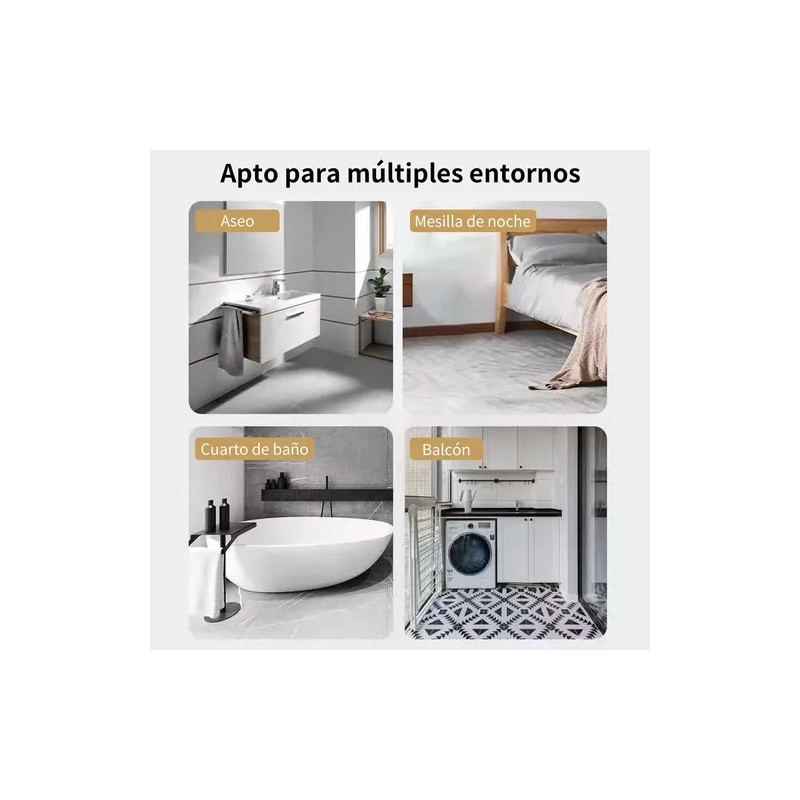 Tapetes Para Bano Antiderrapantes Absorbente Alfombrila Gris