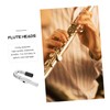 Kisangel Silver Plated Flute Replacement Head Durable Flute Mouthpiece for
