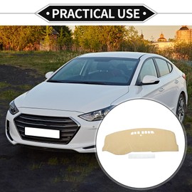 VekAuto Dash Cover Compatible for Buick Lacrosse 2005-2008, Non-Slip Polyester Silicone Beige Center Console Dashboard Cover Pad Carpet