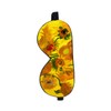 KOMBIUDA Sunflower Pattern Double Layers Silk Eye Mask Creative Eyepatch