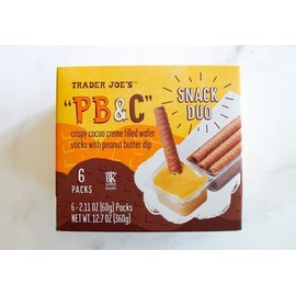 Trader Joe's PB&C Cocoa Creme Wafer Sticks w/ Peanut Butter Dip 1 Box