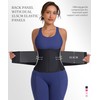 FeelinGirl Waist Trimmer Belt with Neoprene Adjustable Corset for Tummy