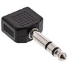 InLine®® 99304 6.3 mm 2 x 3.5 mm Black Cable