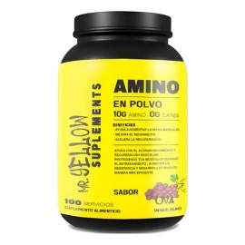 Aminoácidos Mr. Yellow de Uva en Polvo para 100 Porciones                                                                                             