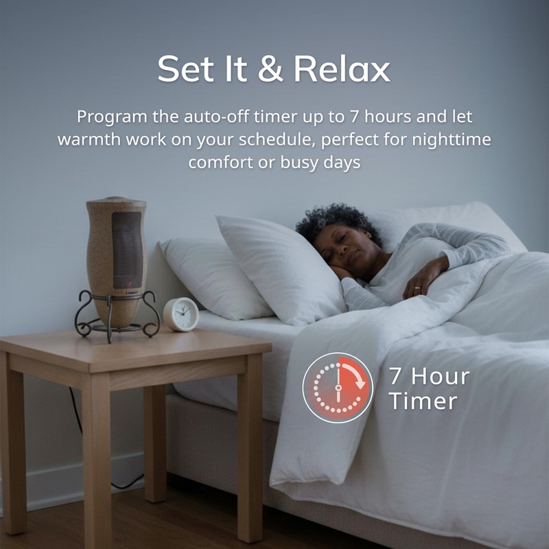 Lasko Oscillating Designer Ceramic Tower Space Heater for Home with