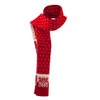 Large Snowflake Designed Scarf - Red OSFM