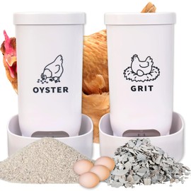 Chicken Oyster Shell Feeder and Grit Feeder Crushed Eggshells Chicken Feeder Chicken coop Accessories Automatic Chicken Feeder