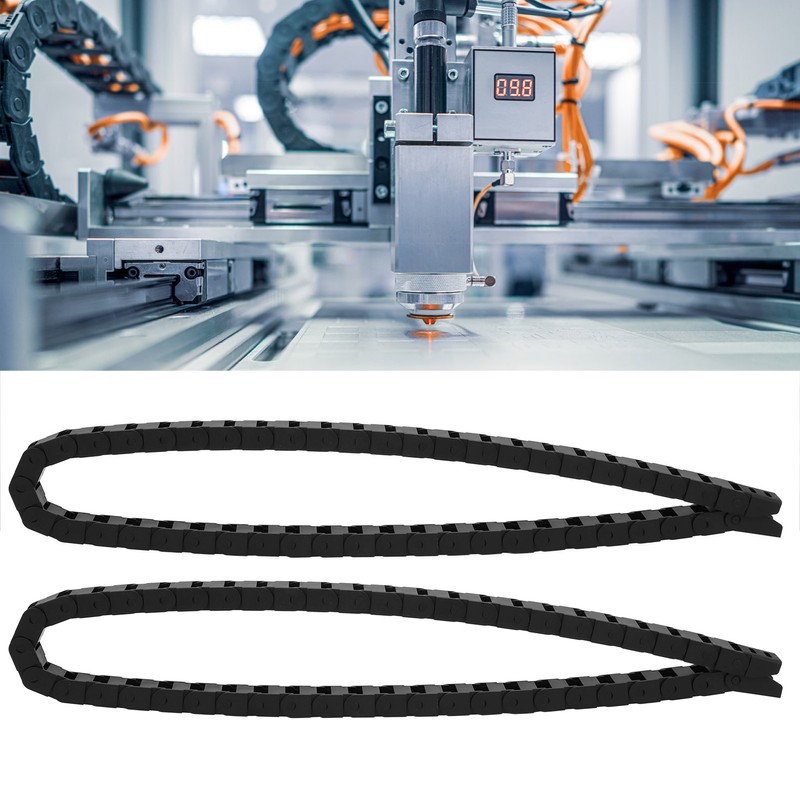 2Pcs Nylon Wire Energy Chain Drag Cable Flexible Towline Carrier