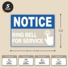 YIKIADA Notice Ring Bell for Service 8 × 6 Inches