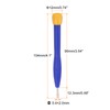 sourcing map 2Pcs Plastic Screwdriver 2.0mm Slotted Head Screw Driver