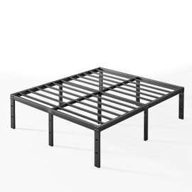 AGXI Queen Bed Frame, 14 Inch Bed Frame Queen Size with Stable Metal Support and Under Bed Storage Queen Platform Bed Frame No Box Spring Needed Heavy Duty Steel Slat Easy Assembly, Noise-Free