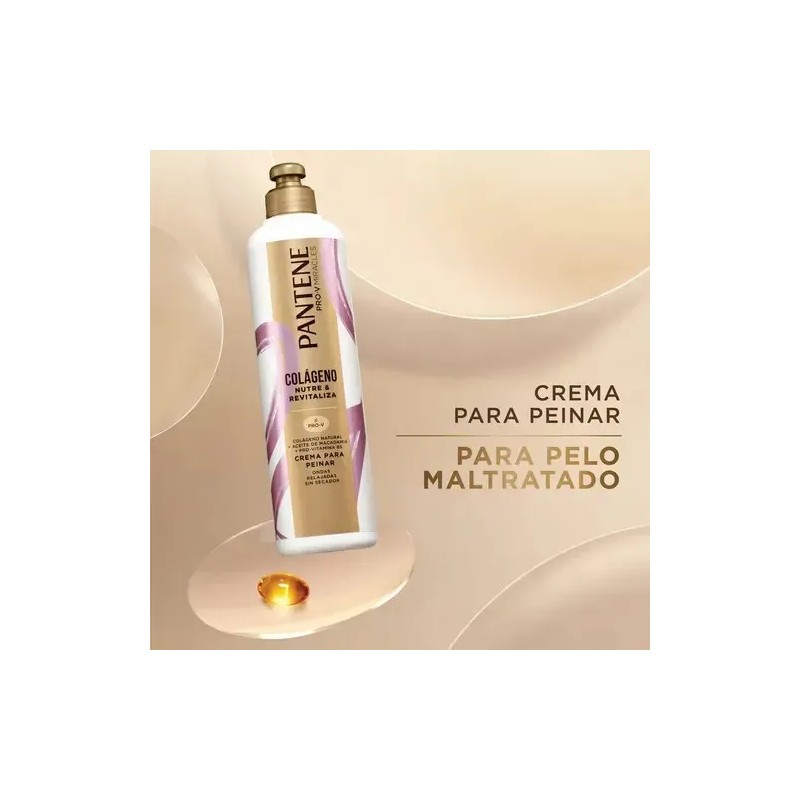 Crema Peinar Pantene Pro Miracles Colágeno 300 Ondas Relajadas