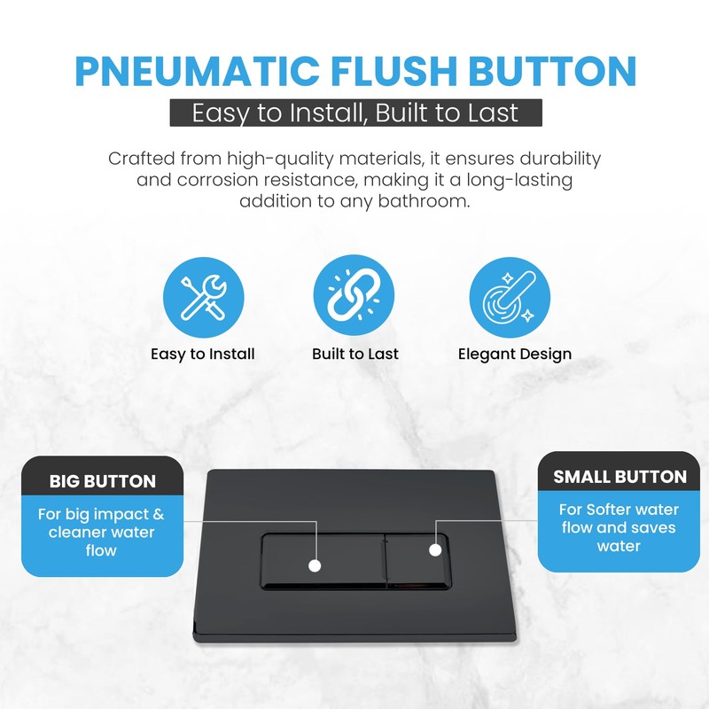 Excel Home Toilet Flush Button Replacement - Dual Button Toilet