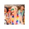 Collar Hawaiano Flores Fiestas, Batucada Evento Boda, 4 Pcs
