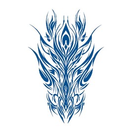 GZ1069 1071 Temporary Temporary Tribal Tattoo, Semi Permanent Forearm Tattoo, 2 Sheets