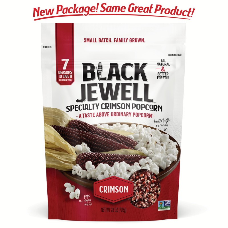 Black Jewell Gourmet Popcorn Kernels, Crimson Red, 28.35 Ounces (Pack