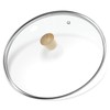 13 inch Tempered Glass Lid, CUKISIKUC Wok Frying Pan and