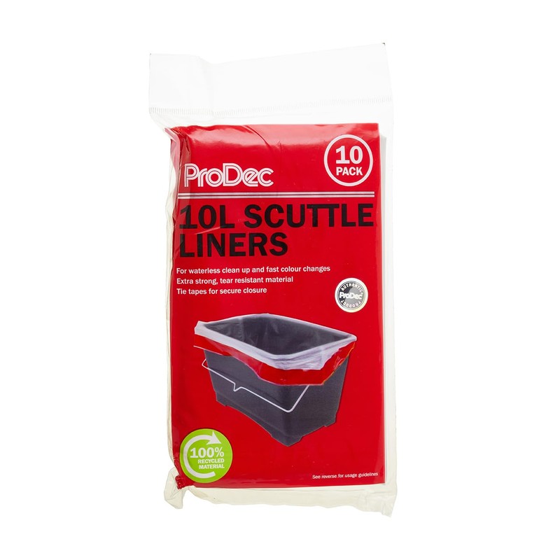 ProDec 10 pcs 10 litre Recycled Plastic Scuttle Liners for