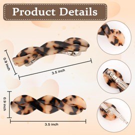 Amariver Hair Barrettes for Women 4Pack Vintage Hair Clips Non Slip French Hair Clip Barrettes Fashion Accessories for Women Girls