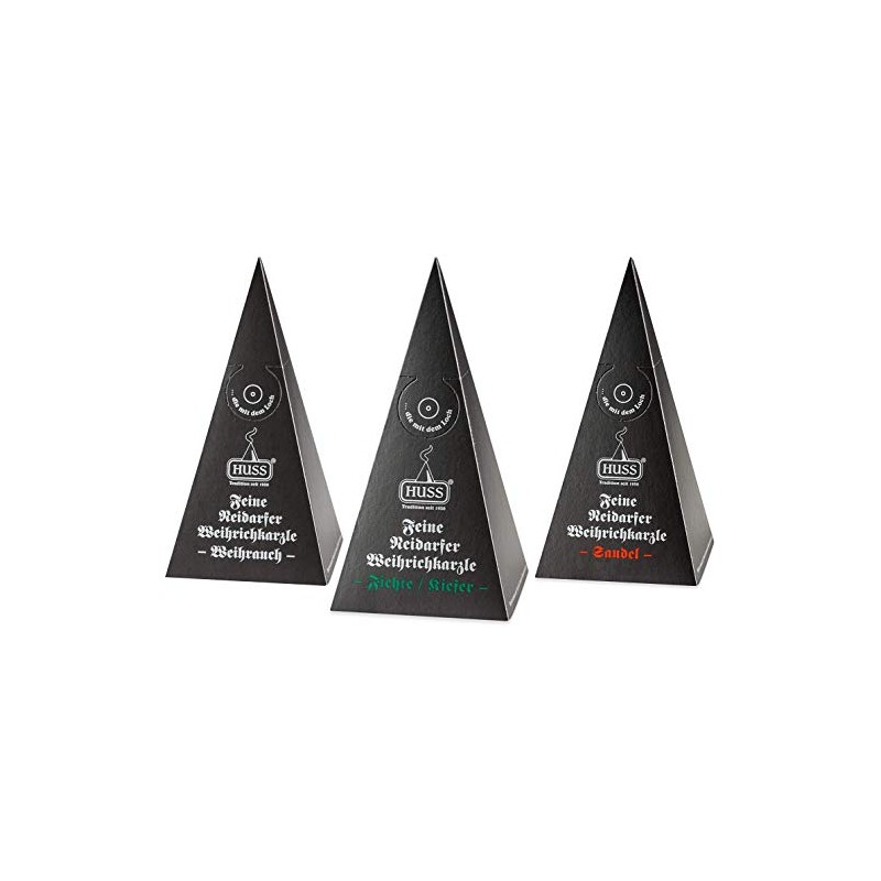 Huss - Fine Neudorfer Incense Cones - Frankincense, Spruce/Pine, Sandal