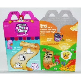Hasbro McDonalds 1996 Hasbro Littlest Pet Shop Vtg Kids Happy Meal Toy Box New Unused