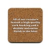Brainbox Candy - Funny Rude 'Avoid B*llocking Coaster' - Small