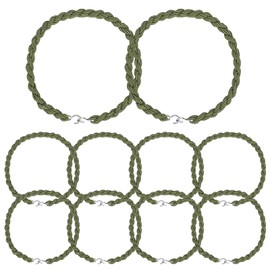 Gurfzcyuoo Trouser Twists Military Elastic Boot Straps, 10 pcs Army Twisties Military Straps with Metal Hook Trouser Twists Military Boot Straps For Pants Men And Women Outdoor Hiking Military