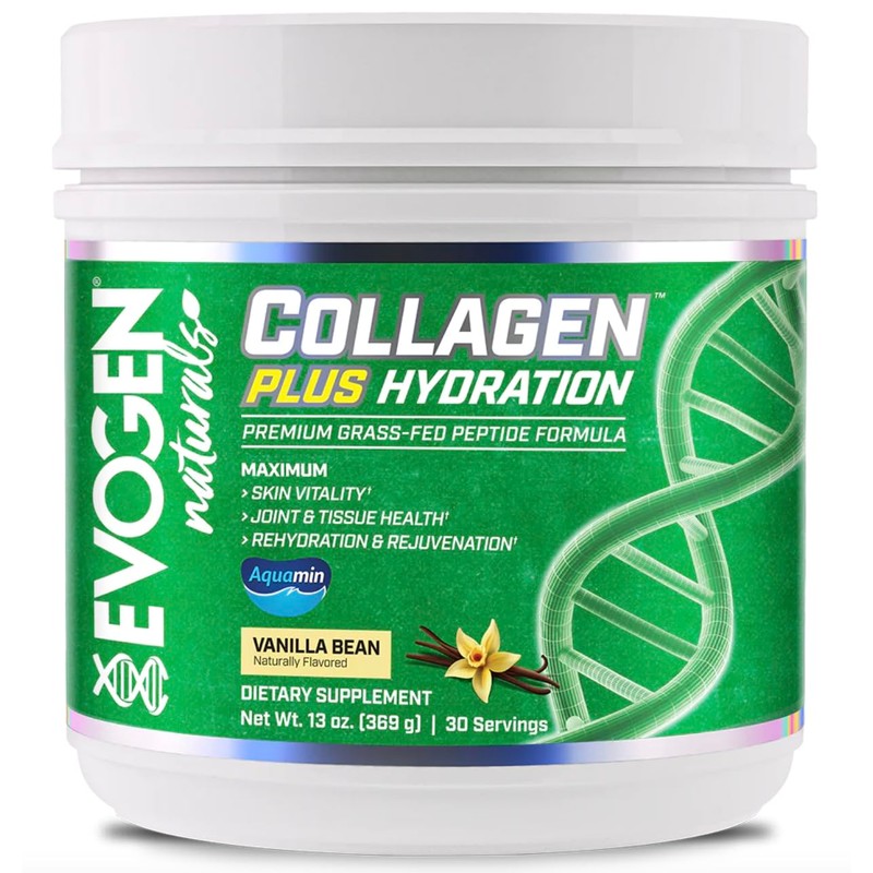 Genérico EVOGEN COLLAGEN PLUS HYDRATION 30 SERVVAINILLAColageno Hidrolizado