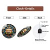 Bedroom-Compatible 30cm Round Glass Wall Clock with Truly Silent Operationsheet