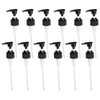 sourcing map 12Pcs Liter Pump Dispenser, 28/410 Universal Shampoo Container